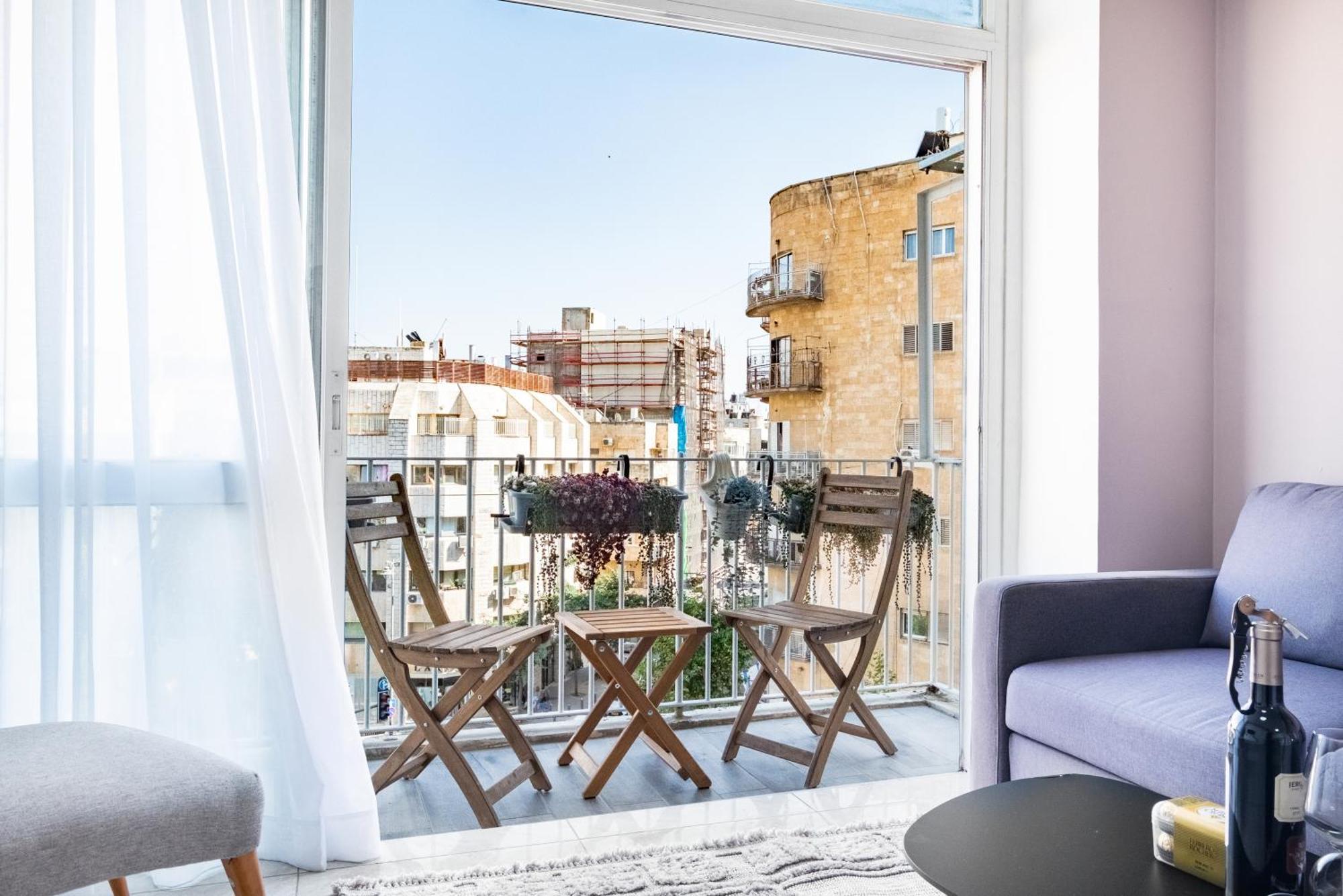 Modern Bright, Near Mahane Yehuda Market, Balcony Jerusalem Exterior foto